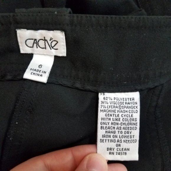 Cache pants trousers dress work career womens blac - Picture 4 of 6